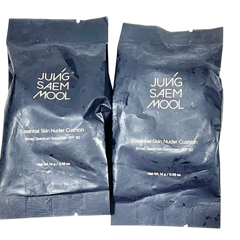 2x Jung Saem Mool Essential Skin Nuder Cushion Refill Medium 14g Exp 10/27